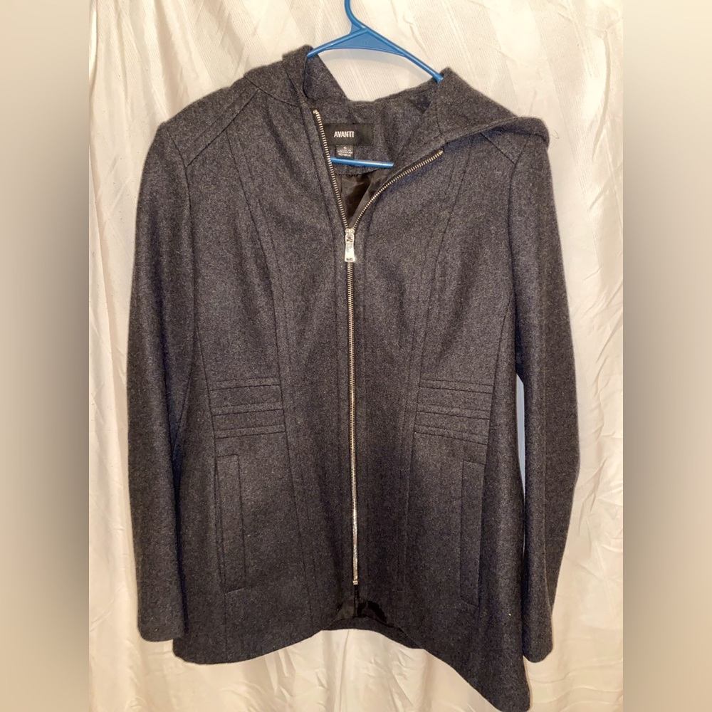 Avanti Grey Wool Winter Jacket